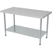CombiSteel Demontabele RVS Werktafel - Bodemschap - 70cm - - 7490.0025