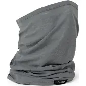 Gripgrab - Multifunctional Merino Wol Nekwarmer Wielersport Fiets Loop Sjaal Tube Halswarmer - Grijs - Unisex - Maat One Size