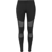 Urban Classics Dames/Dames Technische Mesh Legging (Zwart)