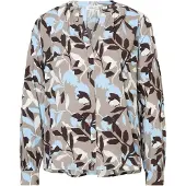 s.Oliver Blouse beige / lichtblauw / bruin