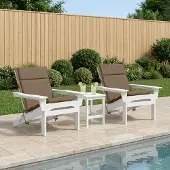 vidaXL Kussen voor lage rugstoel GEMERT 2 st 100% Polyester Taupe