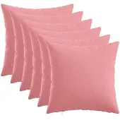 vidaXL Kussen met kussen HEERLEN 6 st Roze Stof