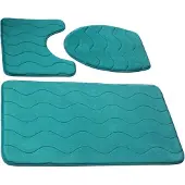 Euromat Sumba Badkamermattenset 3-delig - Antislip & Sneldrogend
