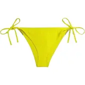 Calvin Klein Dames/Dames Bikinibroekje met Geribde Zijkant (Geel)