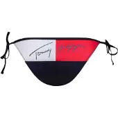Tommy Hilfiger Dames/Dames Bikinibroekje met contrasterende zijband (Rood, Wit, Marine)