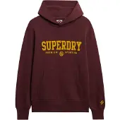 Superdry Sweatshirt 'Code' oranje / wijnrood