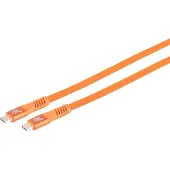 S-Impuls USB-C Ladekabel, 3.2, 240W, orange, 1m