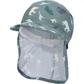 Sterntaler Peaked Cap Met Nekbescherming Safari Donkergroen | Maat: 47 cm
