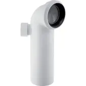 Geberit aansluitbocht 90° met extra aansluiting links: d=110mm, d1=50mm, alpinewit, 152616111