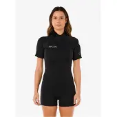 Rip Curl Trad 2/2 Mm Spring Fl Dames Shorty Met Korte Mouwen En Rits Op De Rug
