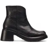 Wonders Dames Flytres 25 zwarte lederen enkellaarsjes (37), Leer, 3 tot 5 cm, Ritssluiting, Casual E-7125