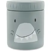 Trixie Geïsoleerde Voedselcontainer - Mr. Shark - 350ml - Thermo Lunchpot voor Kinderen - RVS - Vanaf 4 Maanden - Lekvrij & Lichtgewicht