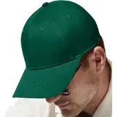Beechfield EarthAware Classic 6 Panel Organic Cotton Baseball Cap (Fles groen)