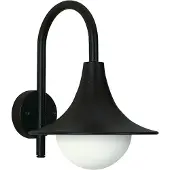 Albert Wandlamp buiten down Lanor 37cm - zwart