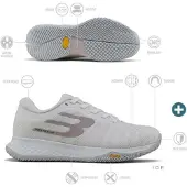 Bullpadel Vertex Vibram 26i Padel Shoes Grijs EU 39 1/2 Vrouw