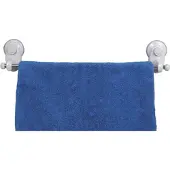 Tendance Porte-serviettes 1 barre en acier inoxydable à ventouse blanc