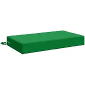 vidaXL Rugkussen SOEST 100% Polyester Groen 70 x 40 x 10 cm