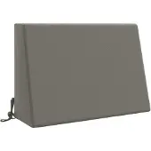 vidaXL Rugkussen SOEST 100% Polyester Grijs 60 x 20 x 40 cm
