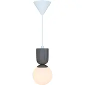 Nordlux Glazen hanglamp Sadie, dimbaar, bruin / roest, Woon-/ Eetkamer, Keramiek, Scandinavisch, hanglamp