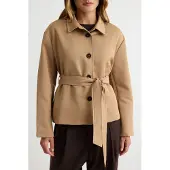 Trendyol TRENDYOLMİLLA Dames Beige Effen Lang Regular fit Blazers