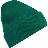 Beechfield Volwassenen van Unisex Originele geboeide Beanie (Fles groen)
