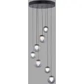Pure 7-lichts hanglamp Pure Popup mystic grey