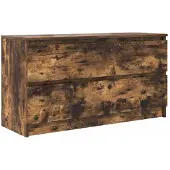 vidaXL Tv-meubel 100x35x54 cm bewerkt hout gerookt eikenkleurig