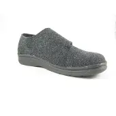 Berkemann 05727 937 donkergrijs vilt Pantoffels | Maat 7.5 Heren Grijs