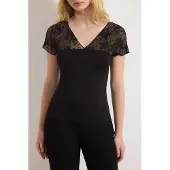 Trendyol TRENDYOLMİLLA Dames Zwart Effen Kort Getailleerd Blouses