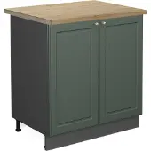 Vicco Wastafelkast Fame-Line Groen-Goud Landhuis 80 cm , WB Eik, Model 46218