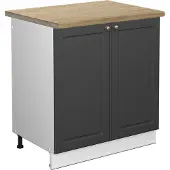 Vicco Wastafelkast Fame-Line Antraciet-goud 80 cm , WB Eik, Model 46600