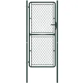 vidaXL Tuinpoort staal 100x200 cm groen