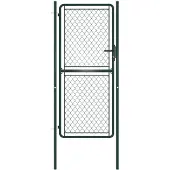 vidaXL Tuinpoort staal 100x175 cm groen