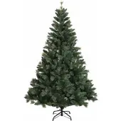 vidaXL Kunstmatige Hinged Kerstboom 210 cm PVC en Metalen Groen