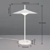 TRIO LED-vloerlamp Amalo, dimbaar, wit / opaal, Woon-/ Eetkamer, metaal, Modern, LED vloerlamp