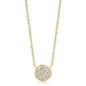 Sif Jakobs Ketting met Hanger SJ-C1056-CZ-YG Goudkleurig zilver