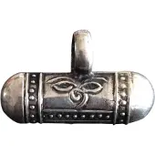 Spiru Zilveren Hanger Mantra Koker/Prayerbox (Model 1)