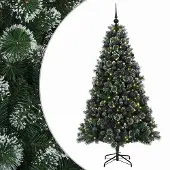 vidaXL Kunstkerstboom met Ballen 180 cm 300 LED's Warmwit