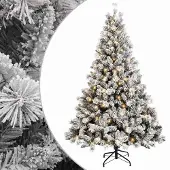 vidaXL Kunstmatige Hinged Kerstboom 120 cm 150 LED's Warmwit