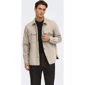 Only & Sons Overhemd 'ONSAsh' beige gemêleerd