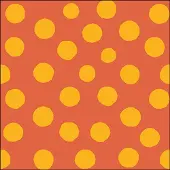 Ambiente Lunch Servetten Polka dots - Yellow/Orange - - 33x33 cm