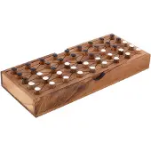 Engelhart Fanorona – Houten Strategiespel – Klassiek 2-Spelers Bordspel – Tactisch Denkspel – Traditieel Afrikaanse Spel –