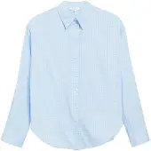 s.Oliver Blouse lichtblauw / wit