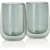 AdHoc Theeglas Duo Glass Grijs 400 ml (2-delig)