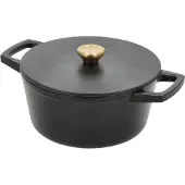 HOLM Gietijzeren pan Dia 22,5 x 11 cm 3,6 liter Zwart