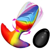 Bang! - Roterende en Vibrerende Buttplug - 9,9 cm