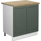 Vicco Wastafelkast Fame-Line Groen-Goud Landhuis 80 cm , WB Eik, Model 45632