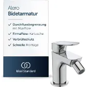 Ideal standard Alero bidetkraan, met afvoer, waterbesparend – Chroom