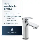 Ideal standard Alero wastafelkraan, uitloophoogte 100 mm – Chroom