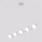 Emibig Hanglamp SINUS, dimbaar, crème / amber, Woon-/ Eetkamer, metaal, Modern, hanglamp